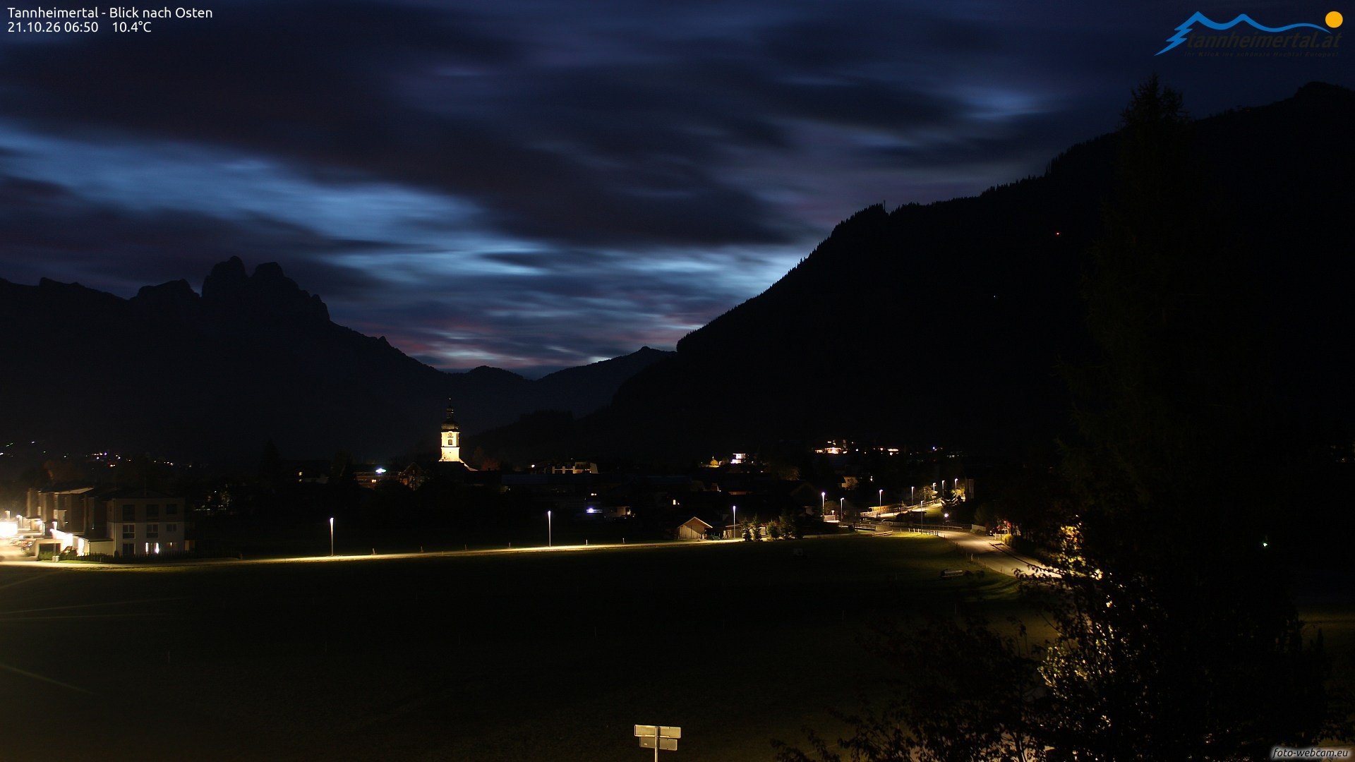 Archiv Foto Webcam Blick ins Tannheimer Tal