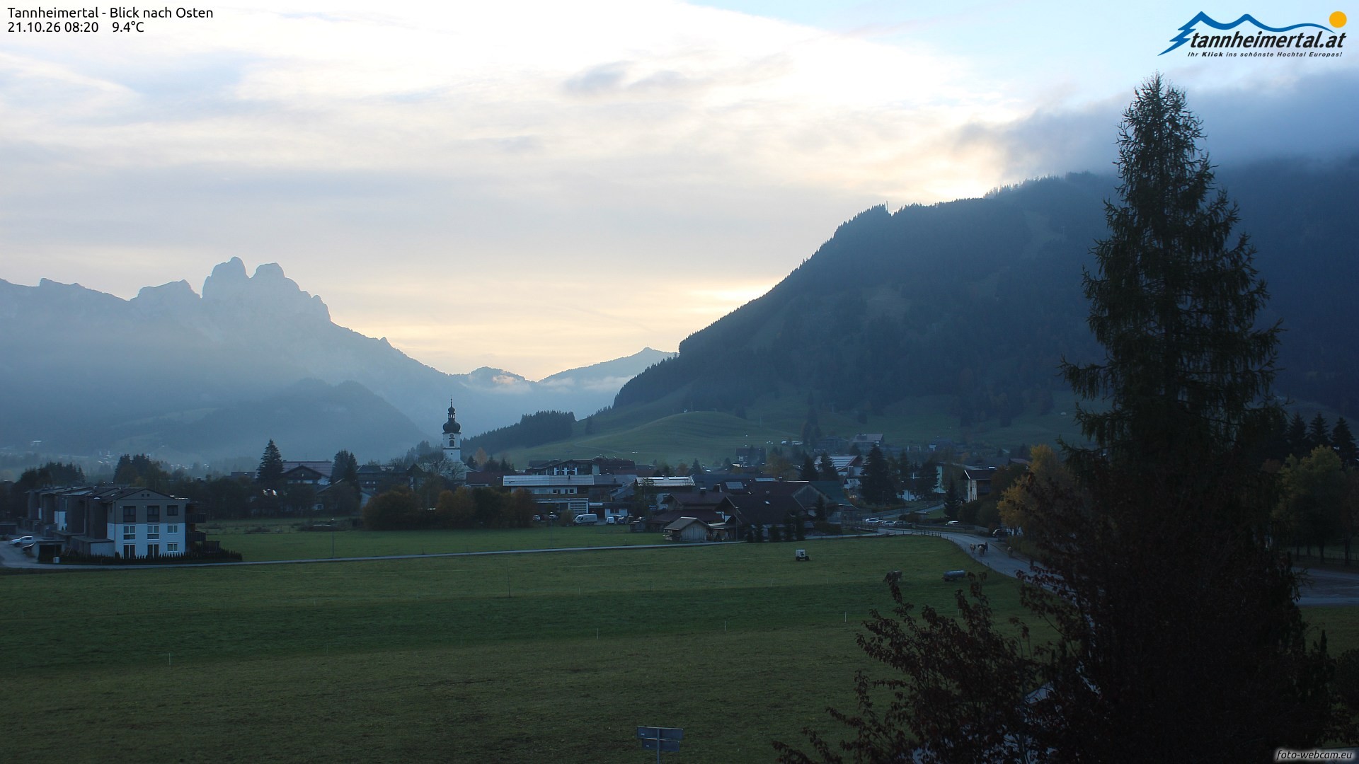 Archiv Foto Webcam Blick ins Tannheimer Tal