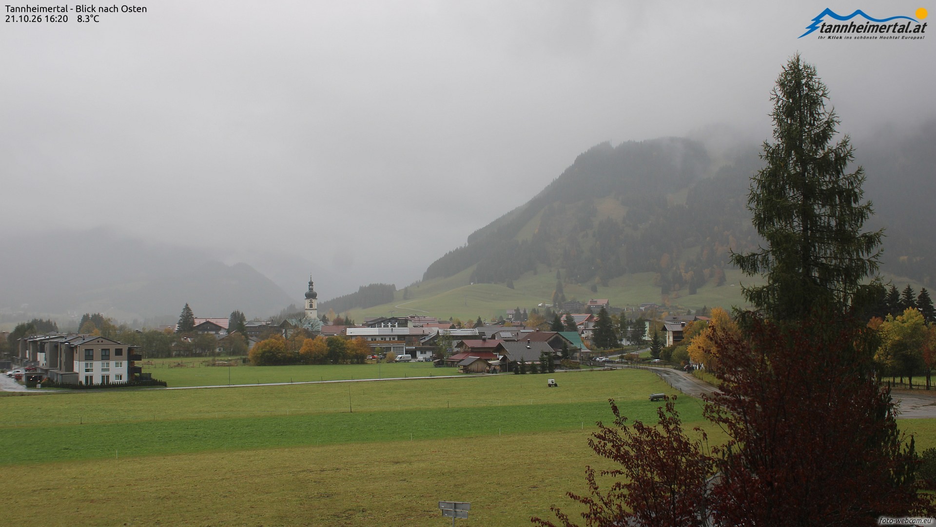 Archiv Foto Webcam Blick ins Tannheimer Tal