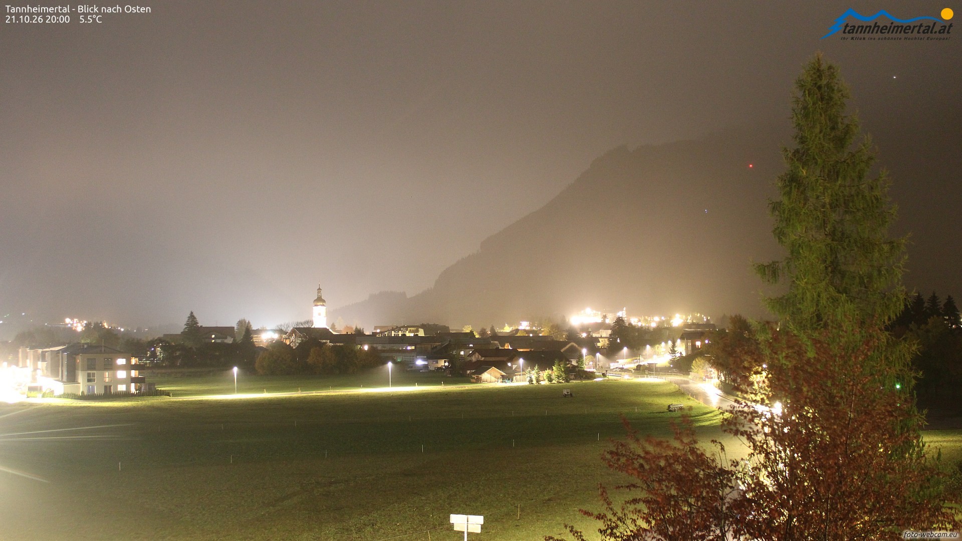 Archiv Foto Webcam Blick ins Tannheimer Tal