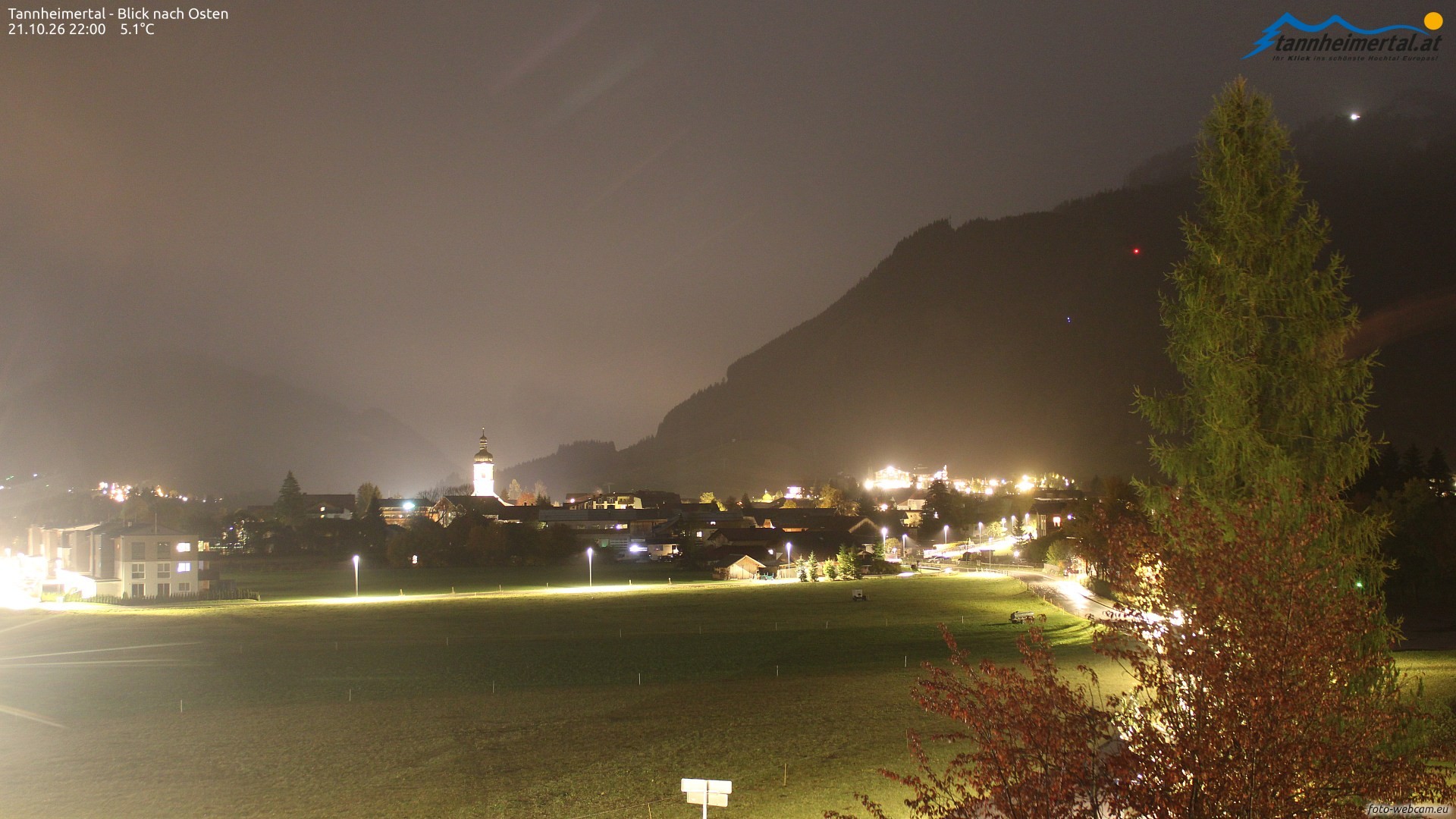 Archiv Foto Webcam Blick ins Tannheimer Tal