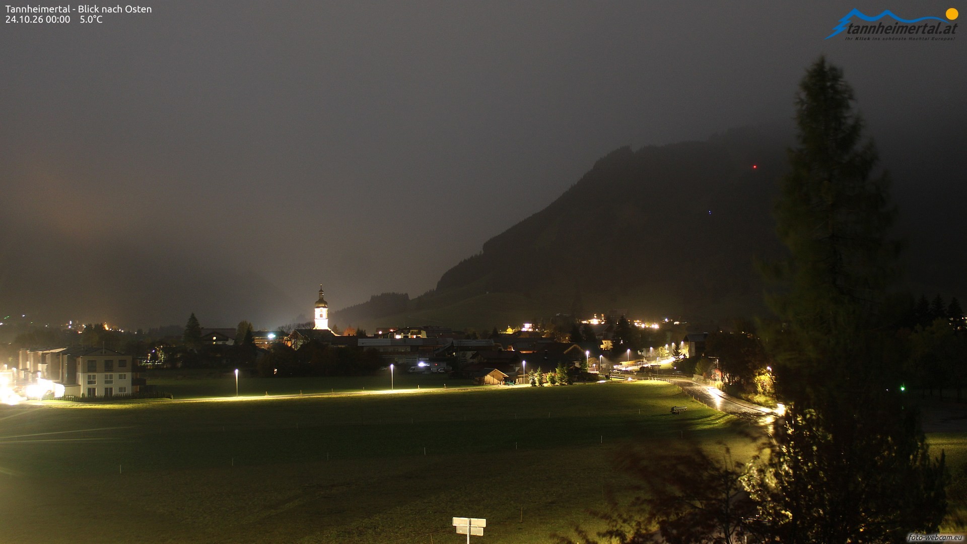 Archiv Foto Webcam Blick ins Tannheimer Tal