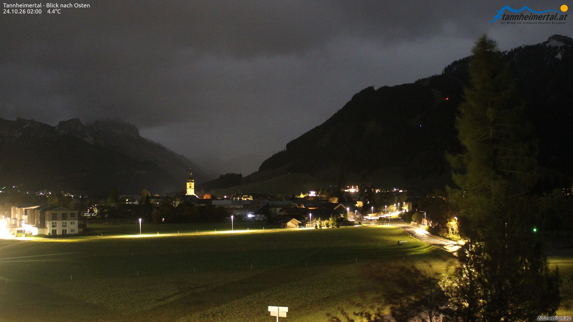 Archiv Foto Webcam Blick ins Tannheimer Tal