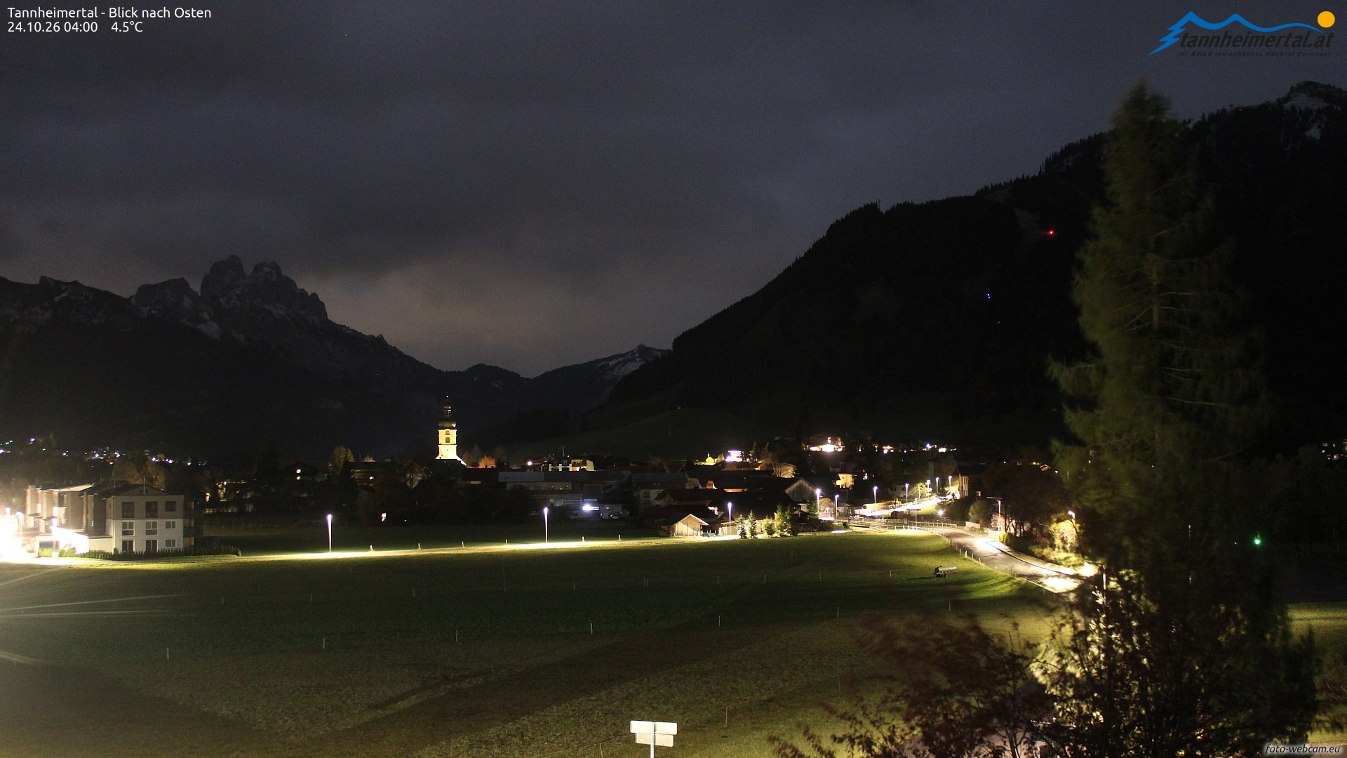 Archiv Foto Webcam Blick ins Tannheimer Tal
