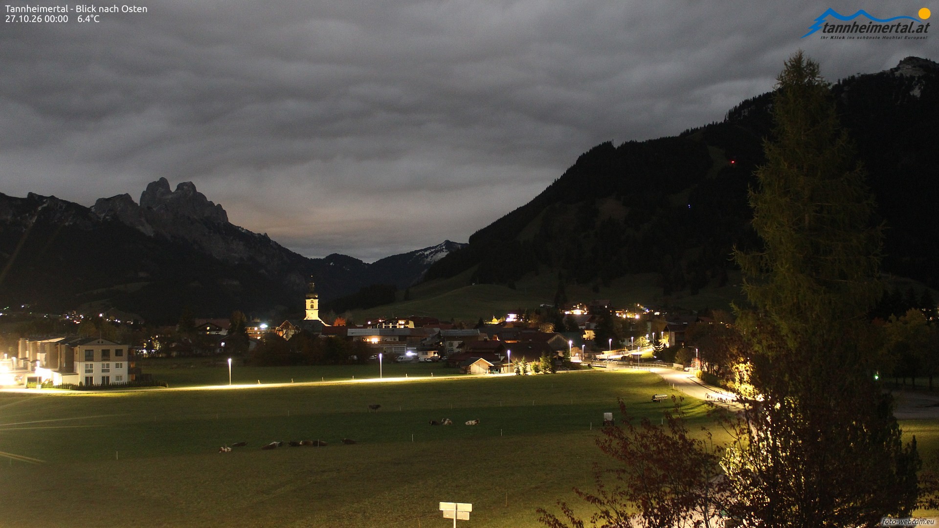 Archiv Foto Webcam Blick ins Tannheimer Tal