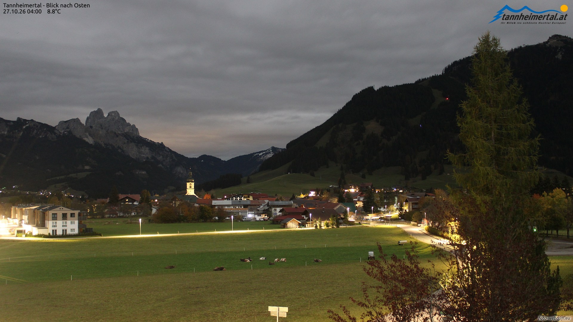 Archiv Foto Webcam Blick ins Tannheimer Tal