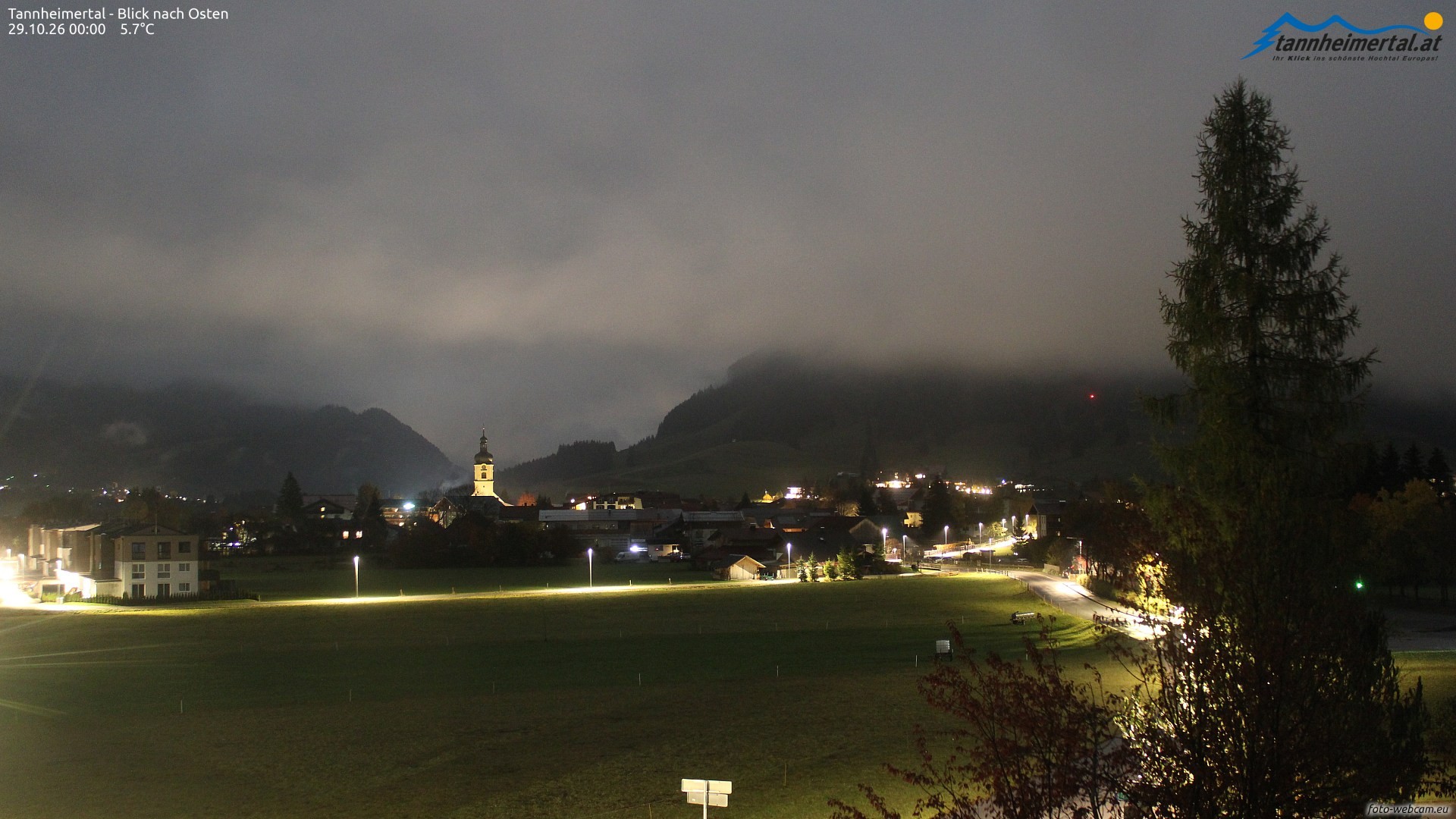 Archiv Foto Webcam Blick ins Tannheimer Tal