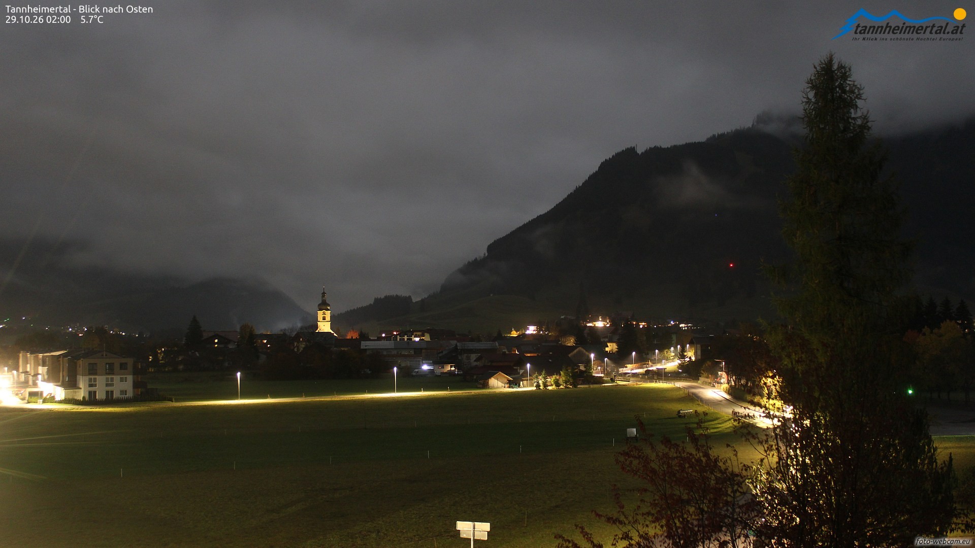 Archiv Foto Webcam Blick ins Tannheimer Tal