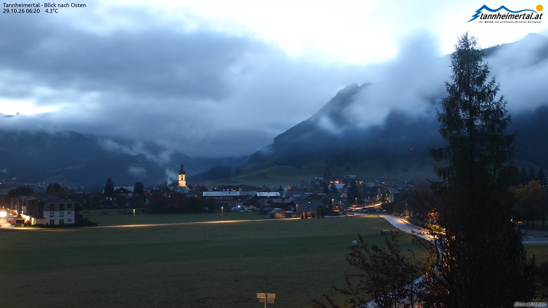 Archiv Foto Webcam Blick ins Tannheimer Tal