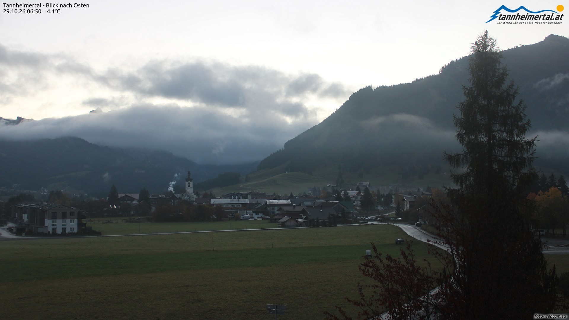 Archiv Foto Webcam Blick ins Tannheimer Tal