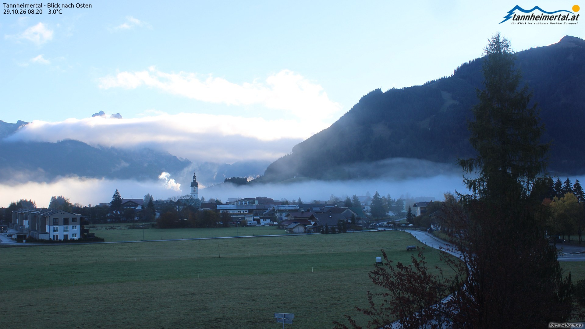 Archiv Foto Webcam Blick ins Tannheimer Tal