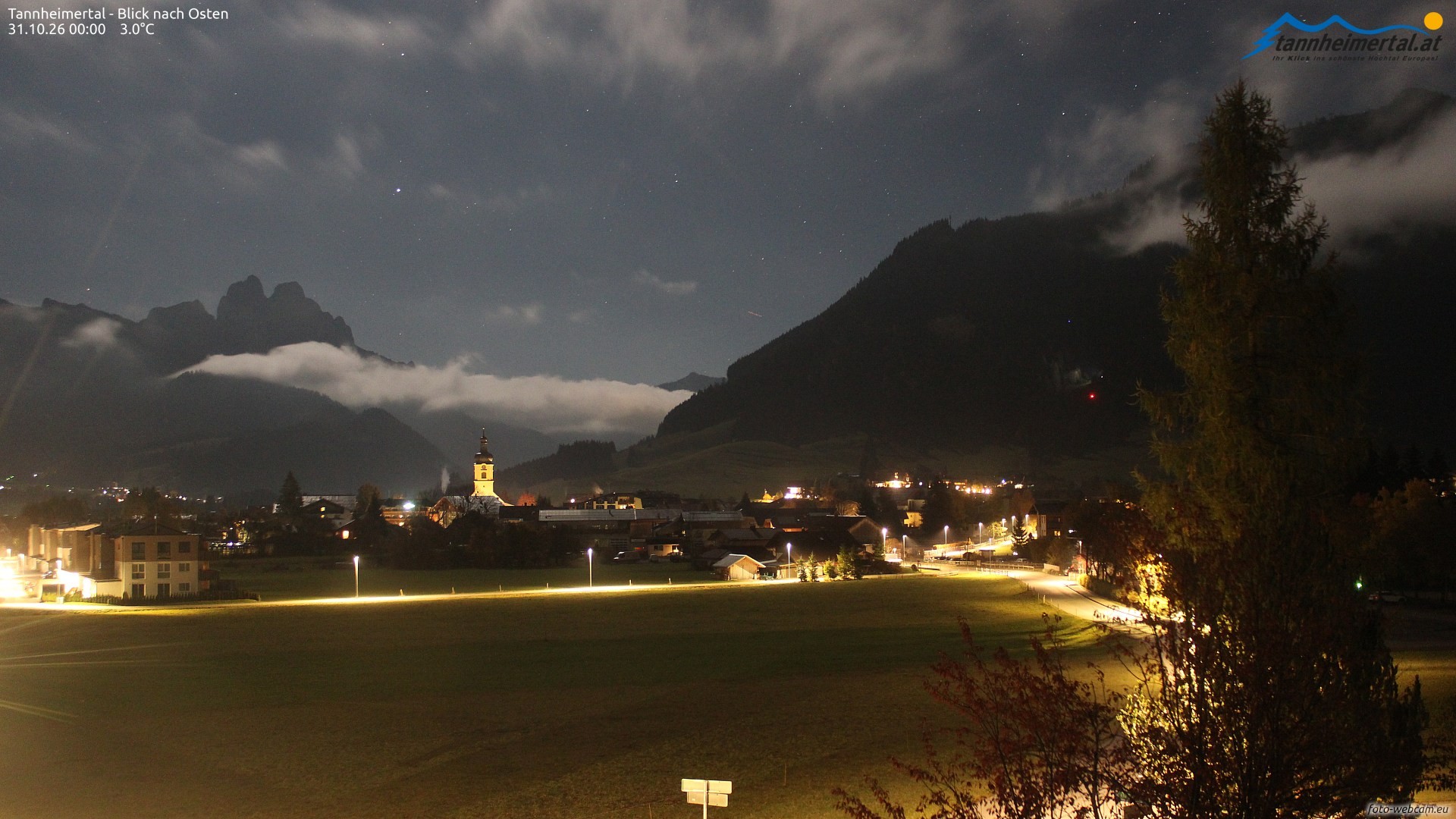 Archiv Foto Webcam Blick ins Tannheimer Tal