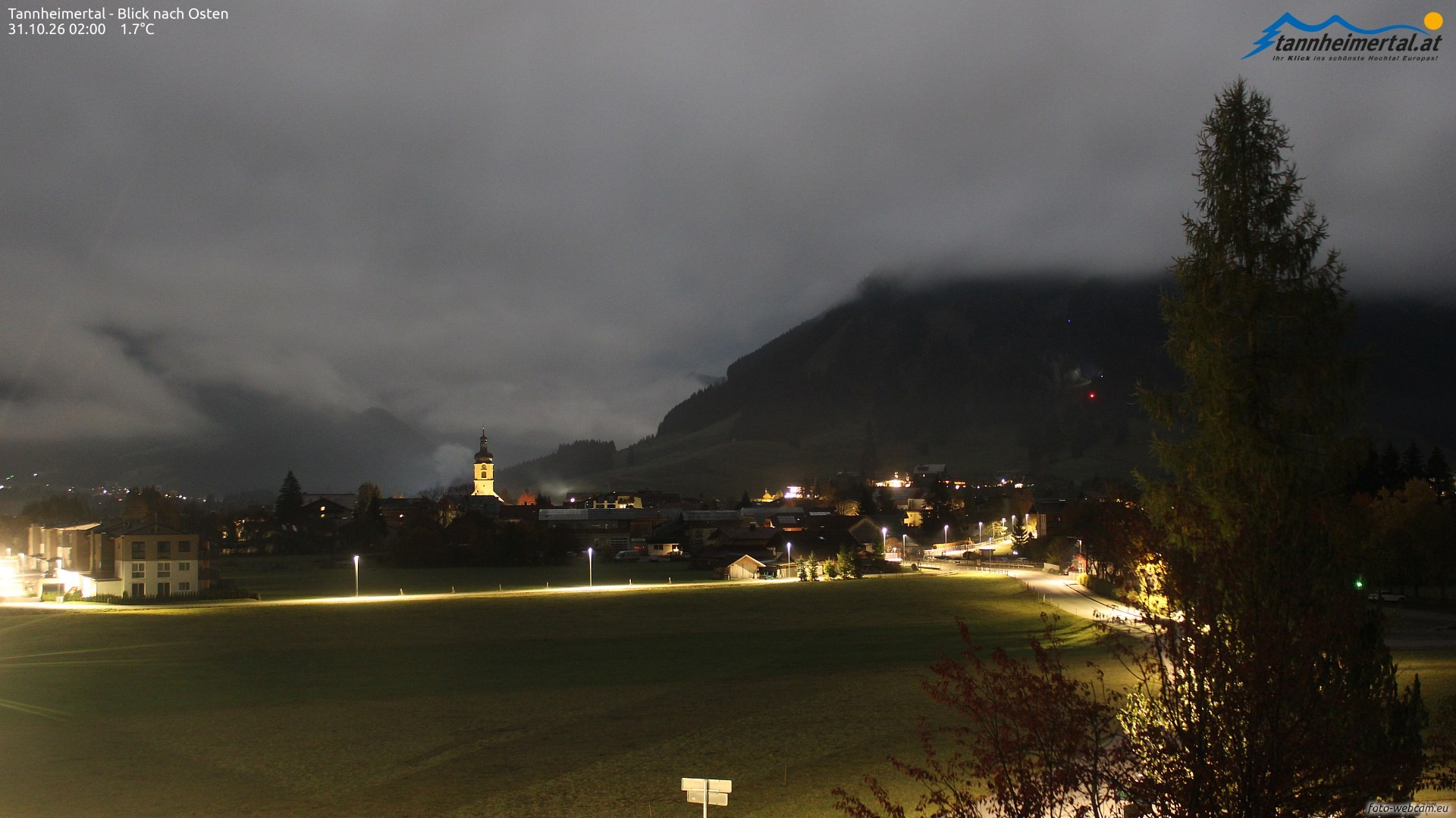 Archiv Foto Webcam Blick ins Tannheimer Tal