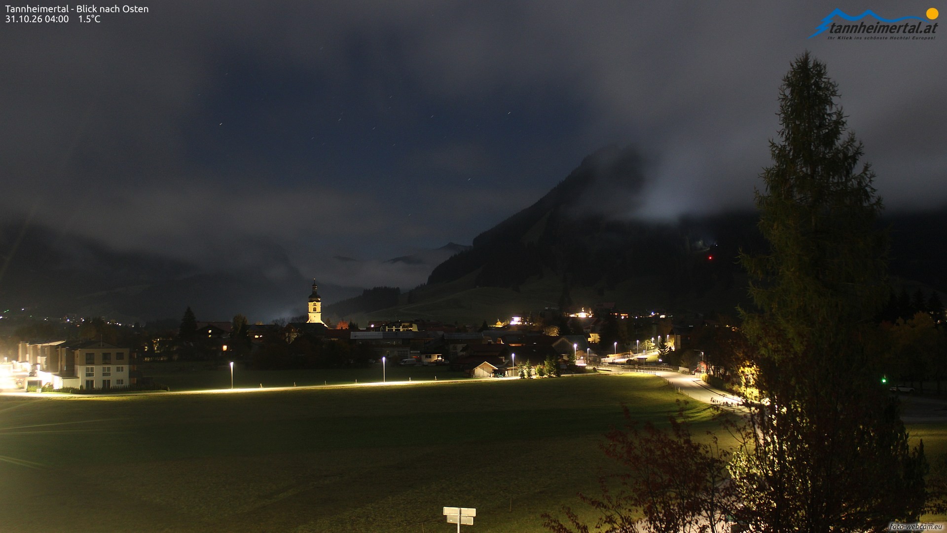 Archiv Foto Webcam Blick ins Tannheimer Tal