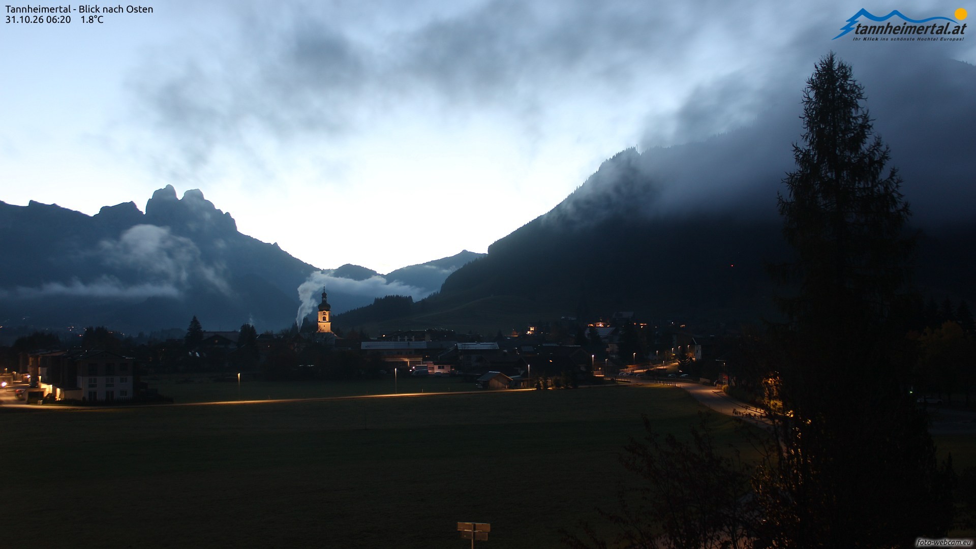 Archiv Foto Webcam Blick ins Tannheimer Tal