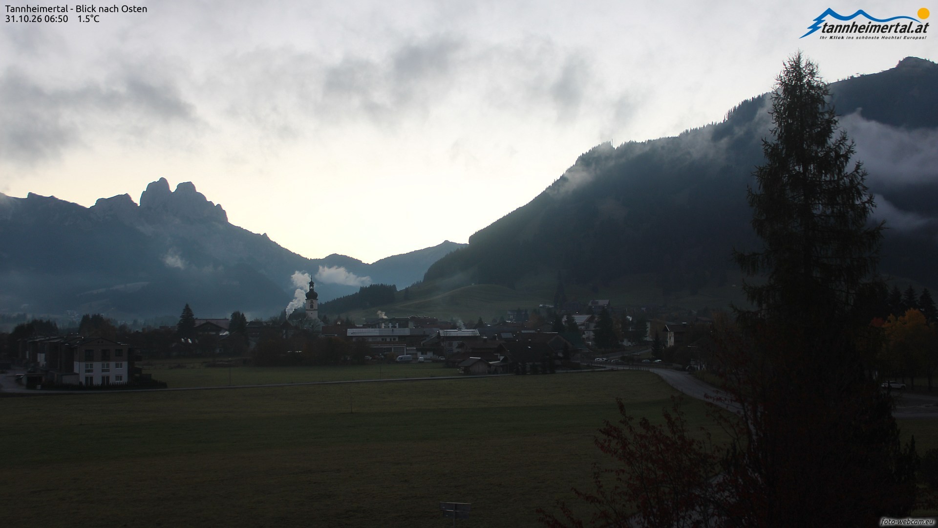 Archiv Foto Webcam Blick ins Tannheimer Tal