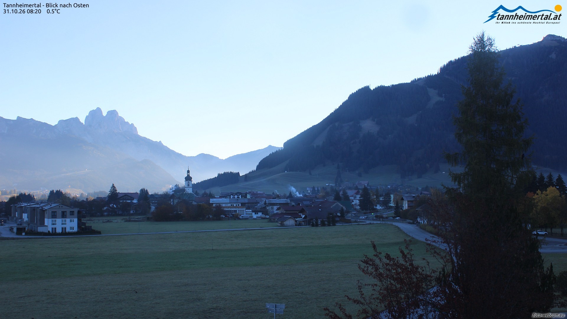 Archiv Foto Webcam Blick ins Tannheimer Tal