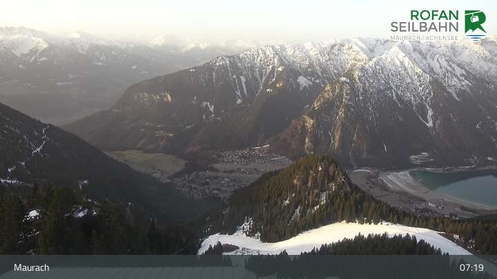 Archiv Foto Webcam Bergstation Rofan Seilbahn, Maurach am Achensee