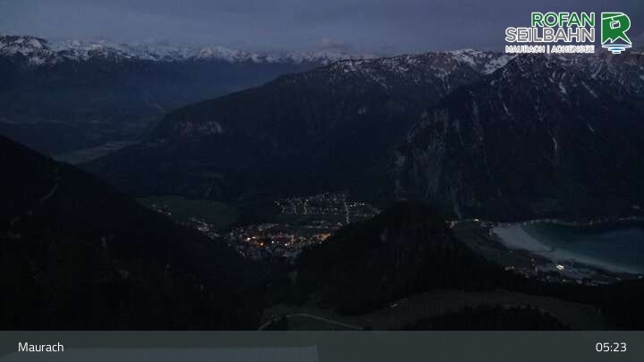 Archiv Foto Webcam Bergstation Rofan Seilbahn, Maurach am Achensee