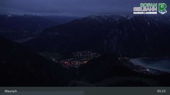 Archiv Foto Webcam Bergstation Rofan Seilbahn, Maurach am Achensee