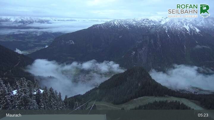 Archiv Foto Webcam Bergstation Rofan Seilbahn, Maurach am Achensee
