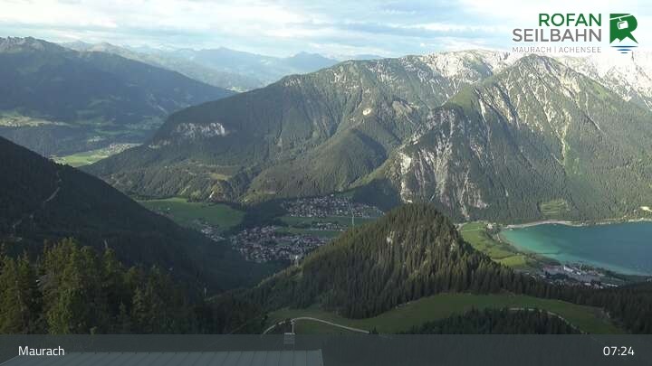 Archiv Foto Webcam Bergstation Rofan Seilbahn, Maurach am Achensee