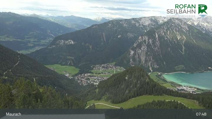 Archiv Foto Webcam Bergstation Rofan Seilbahn, Maurach am Achensee