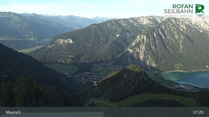 Archiv Foto Webcam Bergstation Rofan Seilbahn, Maurach am Achensee