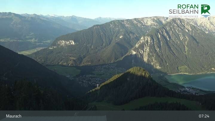 Archiv Foto Webcam Bergstation Rofan Seilbahn, Maurach am Achensee