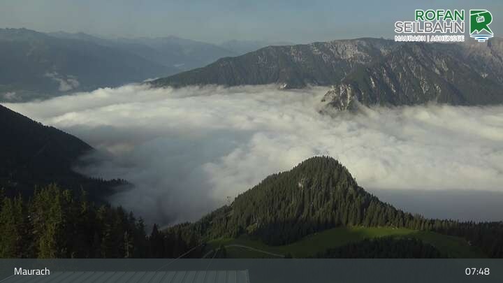 Archiv Foto Webcam Bergstation Rofan Seilbahn, Maurach am Achensee