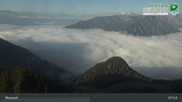 Archiv Foto Webcam Bergstation Rofan Seilbahn, Maurach am Achensee