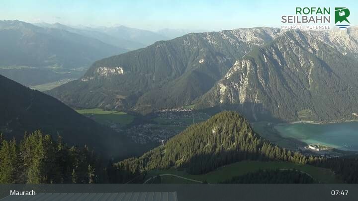 Archiv Foto Webcam Bergstation Rofan Seilbahn, Maurach am Achensee