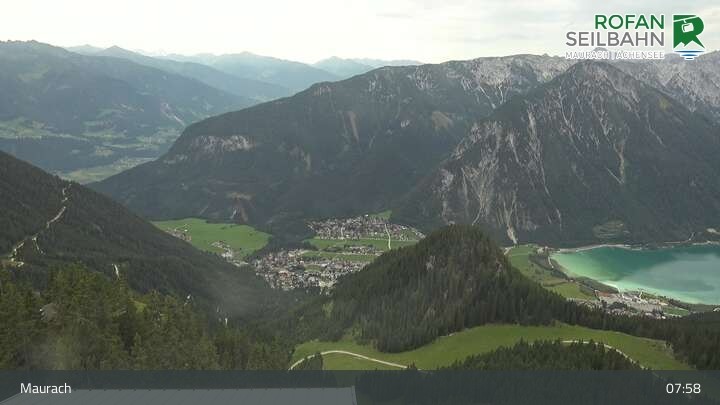 Archiv Foto Webcam Bergstation Rofan Seilbahn, Maurach am Achensee