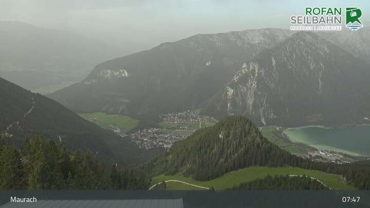 Archiv Foto Webcam Bergstation Rofan Seilbahn, Maurach am Achensee