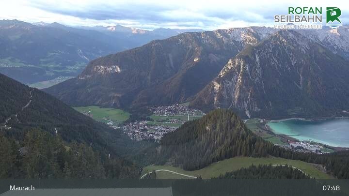 Archiv Foto Webcam Bergstation Rofan Seilbahn, Maurach am Achensee