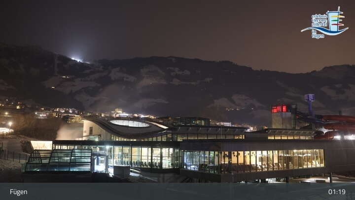 Archived image Webcam Erlebnistherme Zillertal Spa Fügen