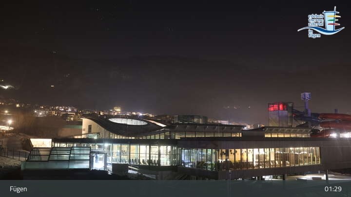 Archived image Webcam Erlebnistherme Zillertal Spa Fügen