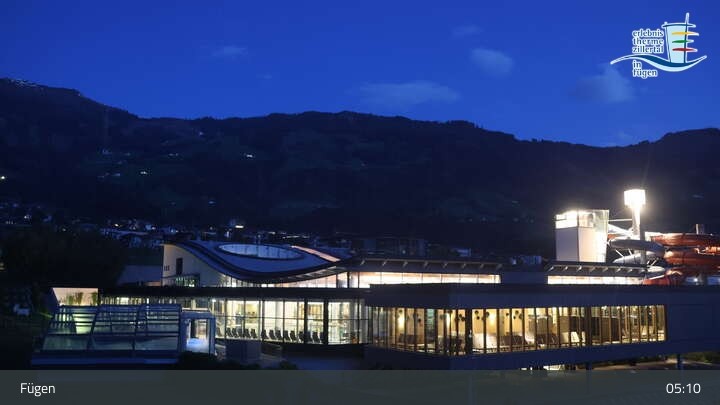 Archived image Webcam Erlebnistherme Zillertal Spa Fügen