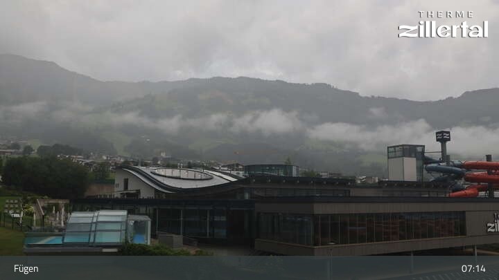 Archived image Webcam Erlebnistherme Zillertal Spa Fügen