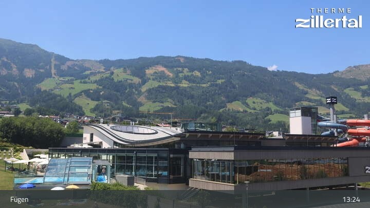 Archived image Webcam Erlebnistherme Zillertal Spa Fügen