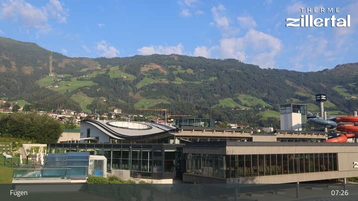 Archiv Foto Webcam Erlebnistherme Zillertal in Fügen