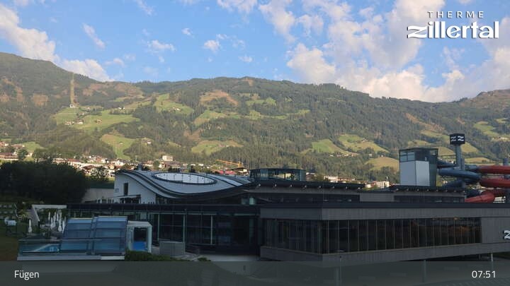 Archiv Foto Webcam Erlebnistherme Zillertal in Fügen