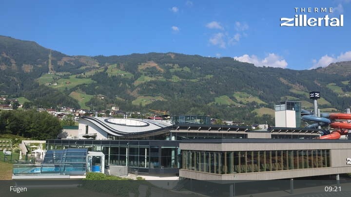 Archiv Foto Webcam Erlebnistherme Zillertal in Fügen