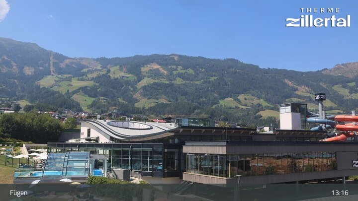 Archiv Foto Webcam Erlebnistherme Zillertal in Fügen