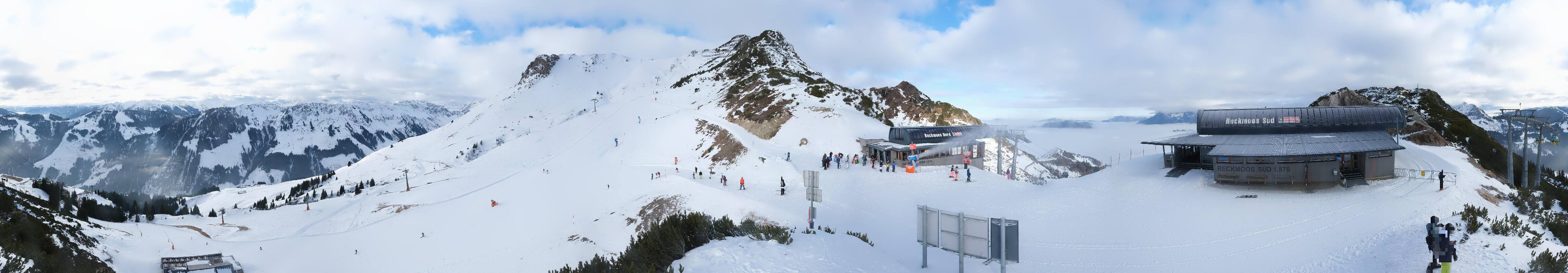 Archiv Foto Webcam Bergstation des Reckmoos-Sessellifts