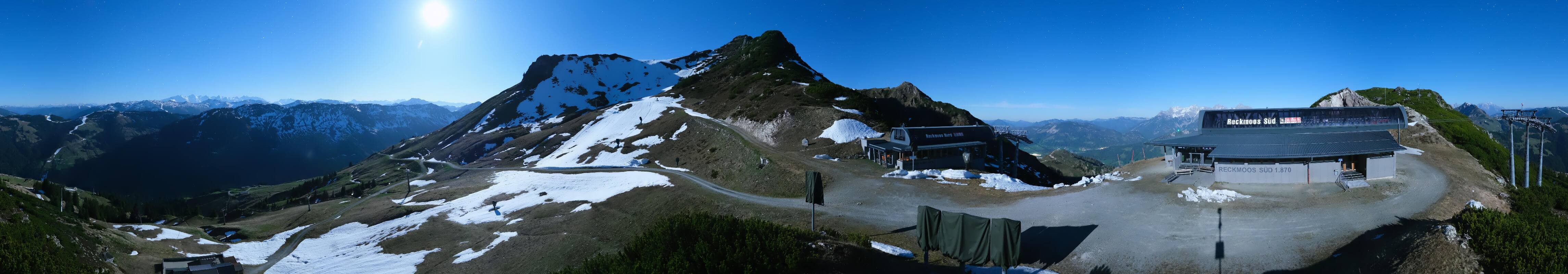 Archiv Foto Webcam Bergstation des Reckmoos-Sessellifts