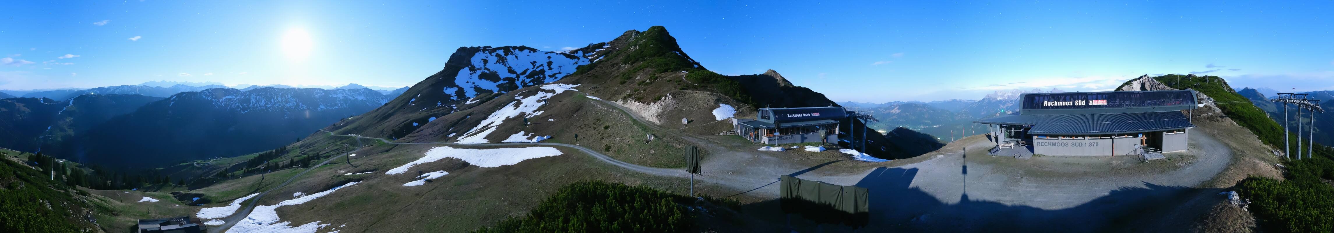 Archiv Foto Webcam Bergstation des Reckmoos-Sessellifts