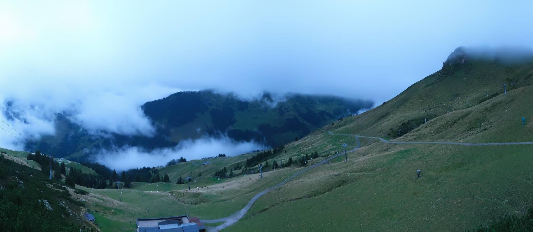 Archiv Foto Webcam Bergstation des Reckmoos-Sessellifts