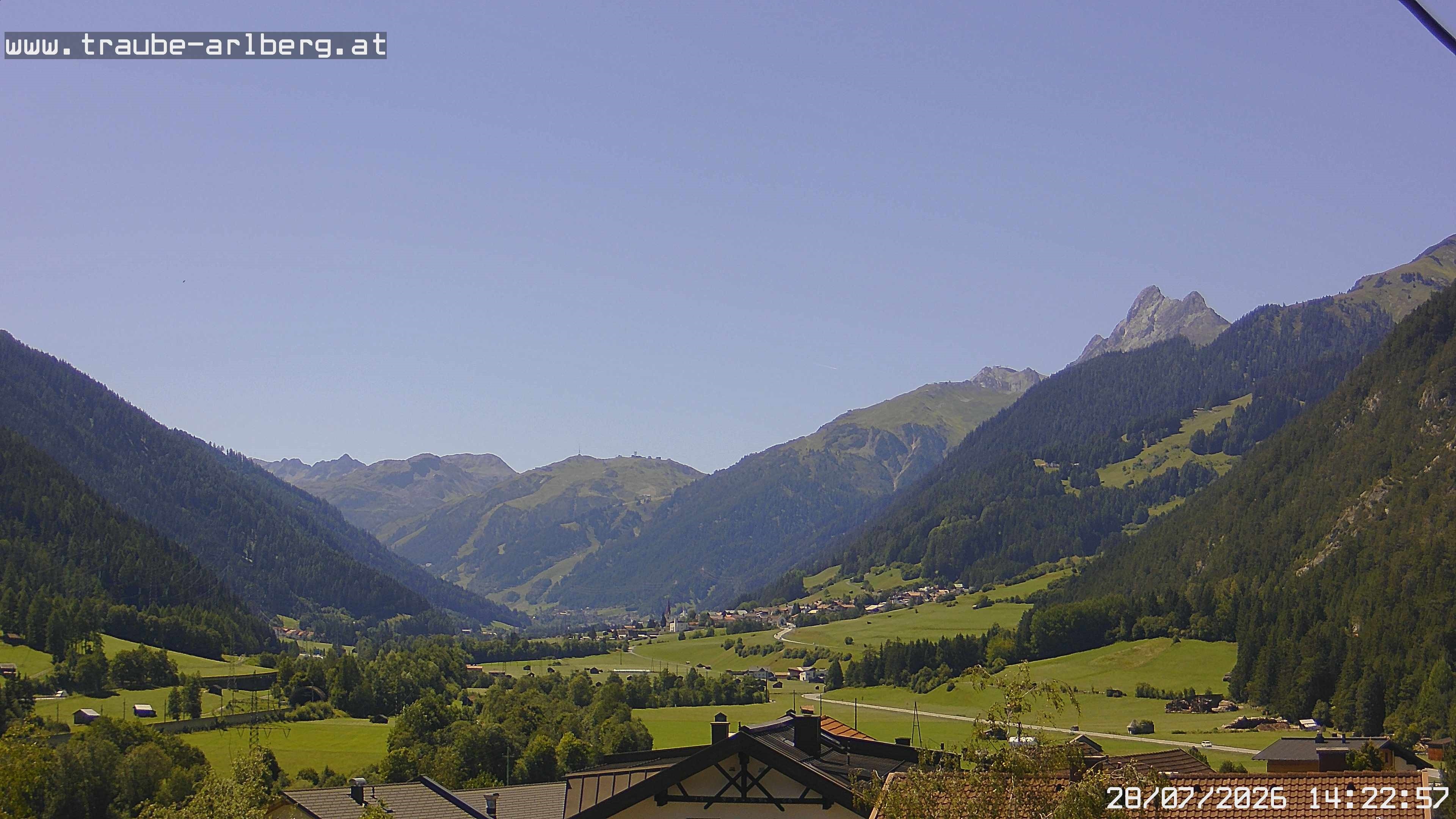 Archiv Foto Webcam Pettneu, Gasthof Traube
