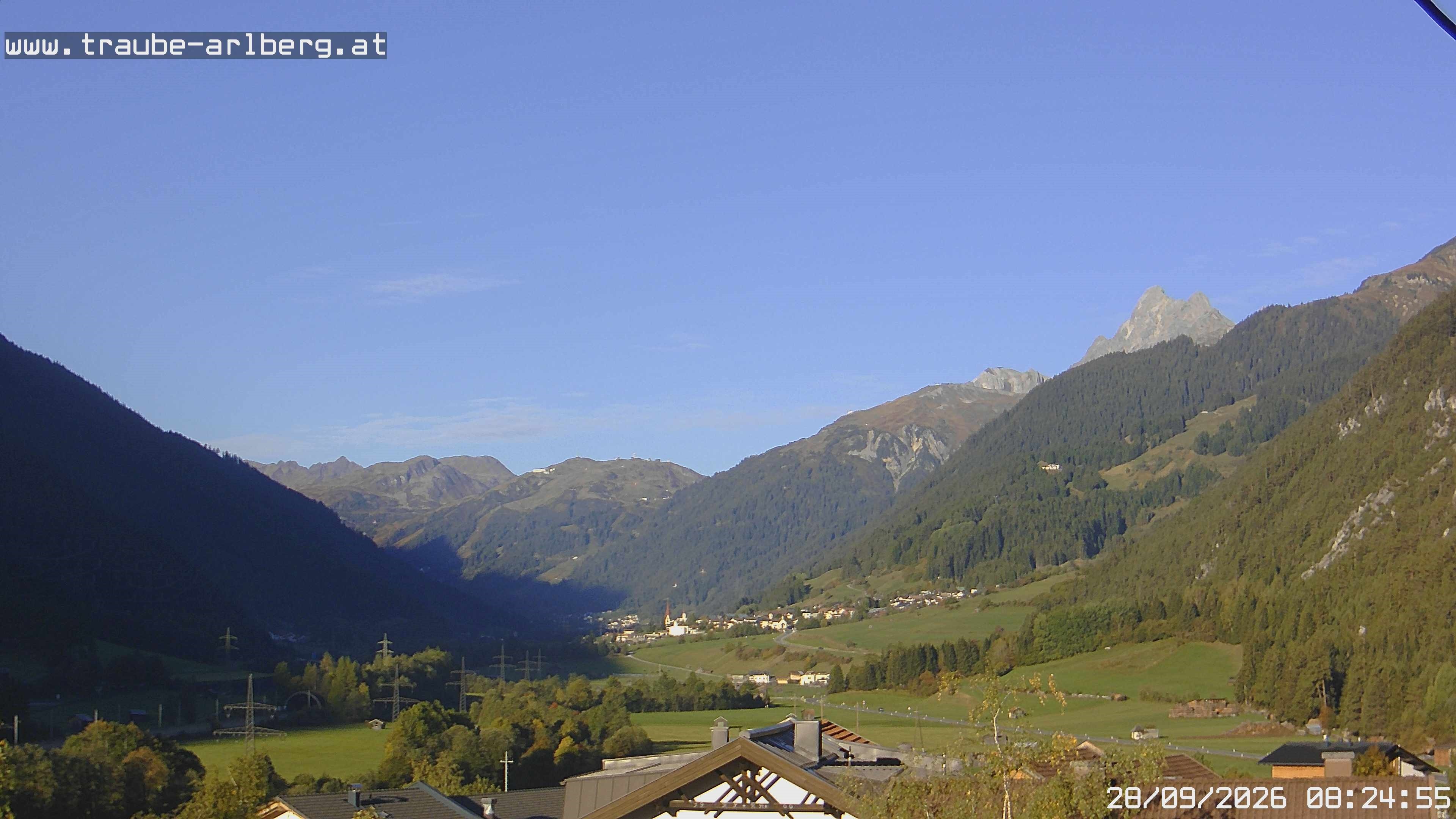 Archiv Foto Webcam Pettneu, Gasthof Traube